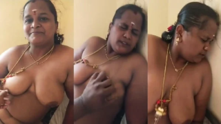 Tamil sex video video Aunty fucked by Her Lover Press Her Big Boobs hot sex video
