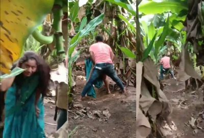 Xxx hindi Desi mms porn Kolhapuri couple on a Banana farm