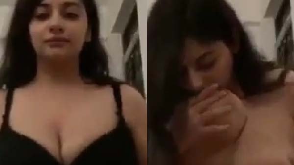 Xxx hindi video Desi viral mms Saloni suck her juicy breasts