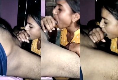 Indian xxx videos girl gives an Indian blowjob